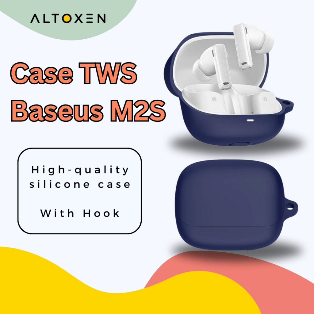 Case Silicone TWS Baseus M2S Soft Casing TWS Cover Protection