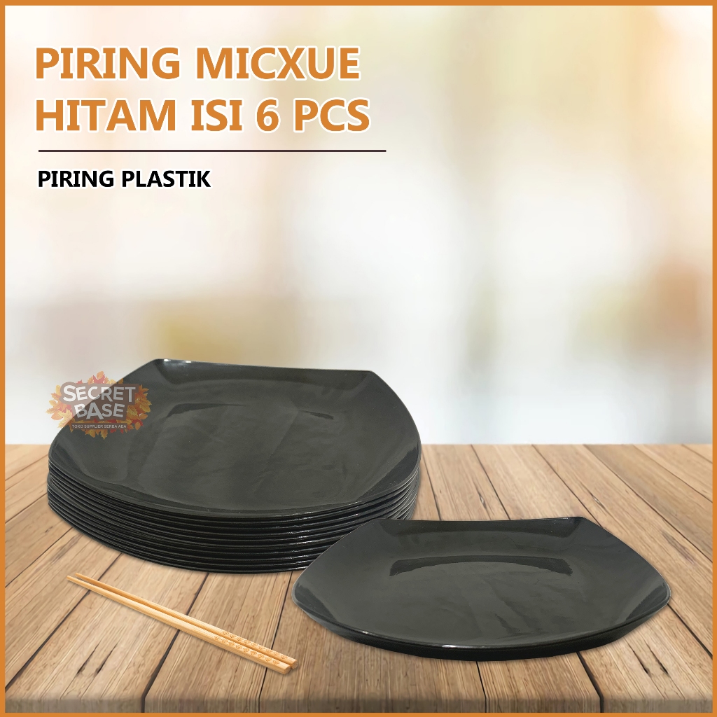 (ISI 6pcs) PIRING CEPER - Piring Makan Saji / Piring Plastik Tebal