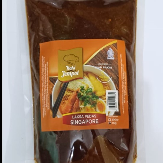 

Bumbu Laksa Pedas Singapore Koki Jempol 1kg (Horeca)
