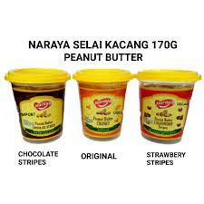 

NARAYA SELAI /PEANUT BUTTER NARAYA/SELAI ROTI /ISIAN/LAPISAN/SELAI/170 GRAM/ORIGINAL/CHOCOLATE/STRAWBERRY
