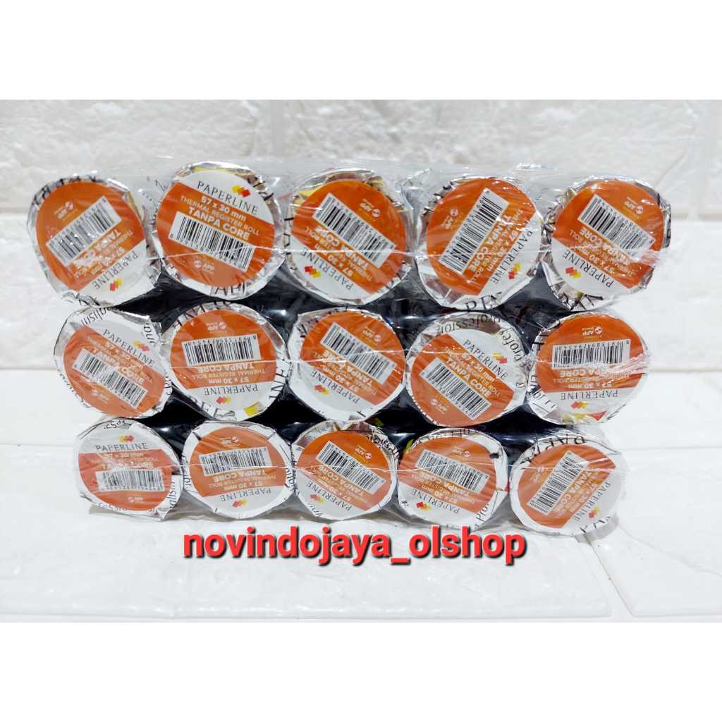 

THERMAL ROLL PAPERLINE 57X30 (10ROLL) TERMURAH ECER 1PAK