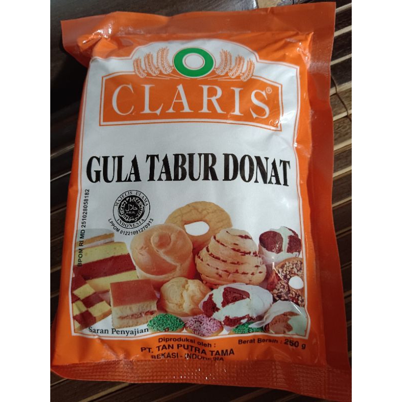 

gula donat claris, gula dingin, gula tabur donat 250gram
