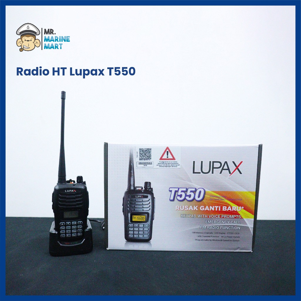 Radio HT LUPAX T550 ORIGINAL VHF MURAH