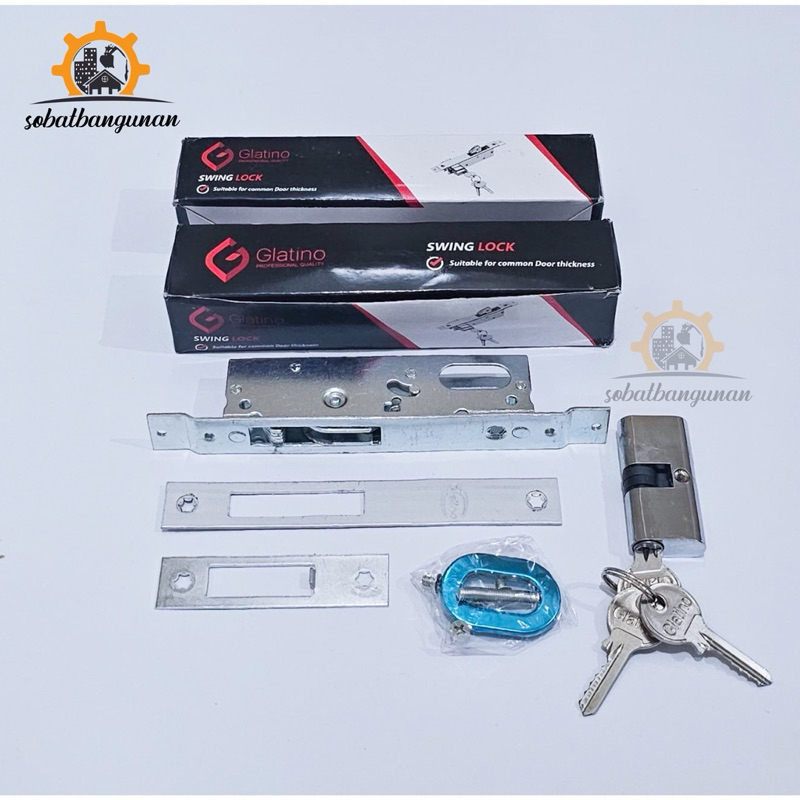 Kunci Pintu Sliding Aluminium GLATINO / Kunci Kait / Kunci Sliding