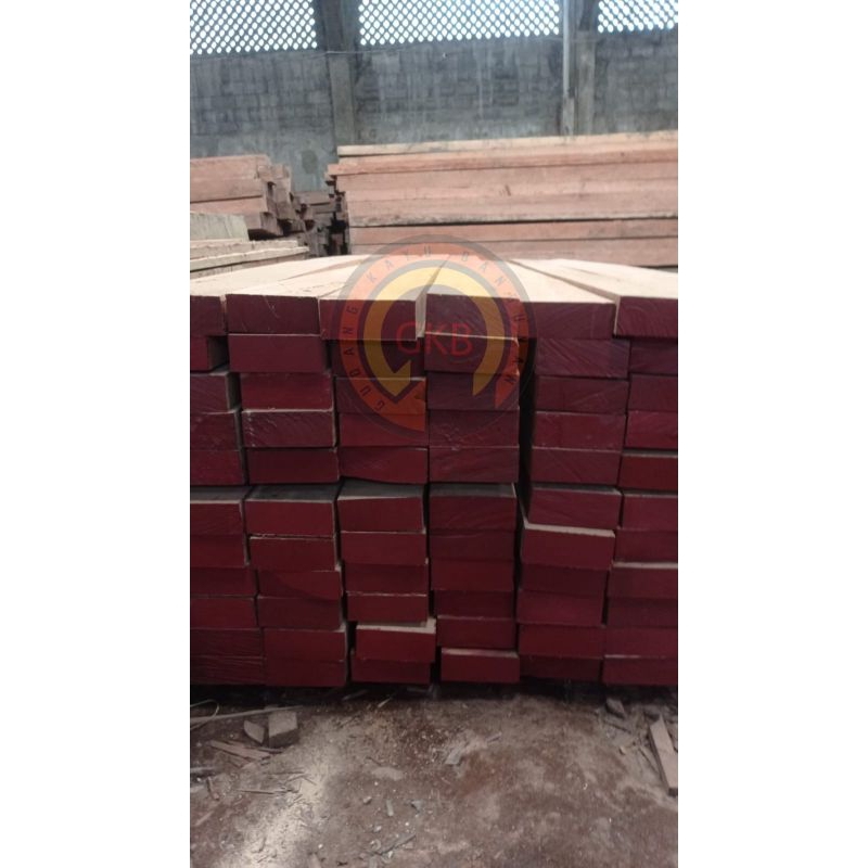 Kayu Bengkirai perkubik (1m3) Panjang 4 meter