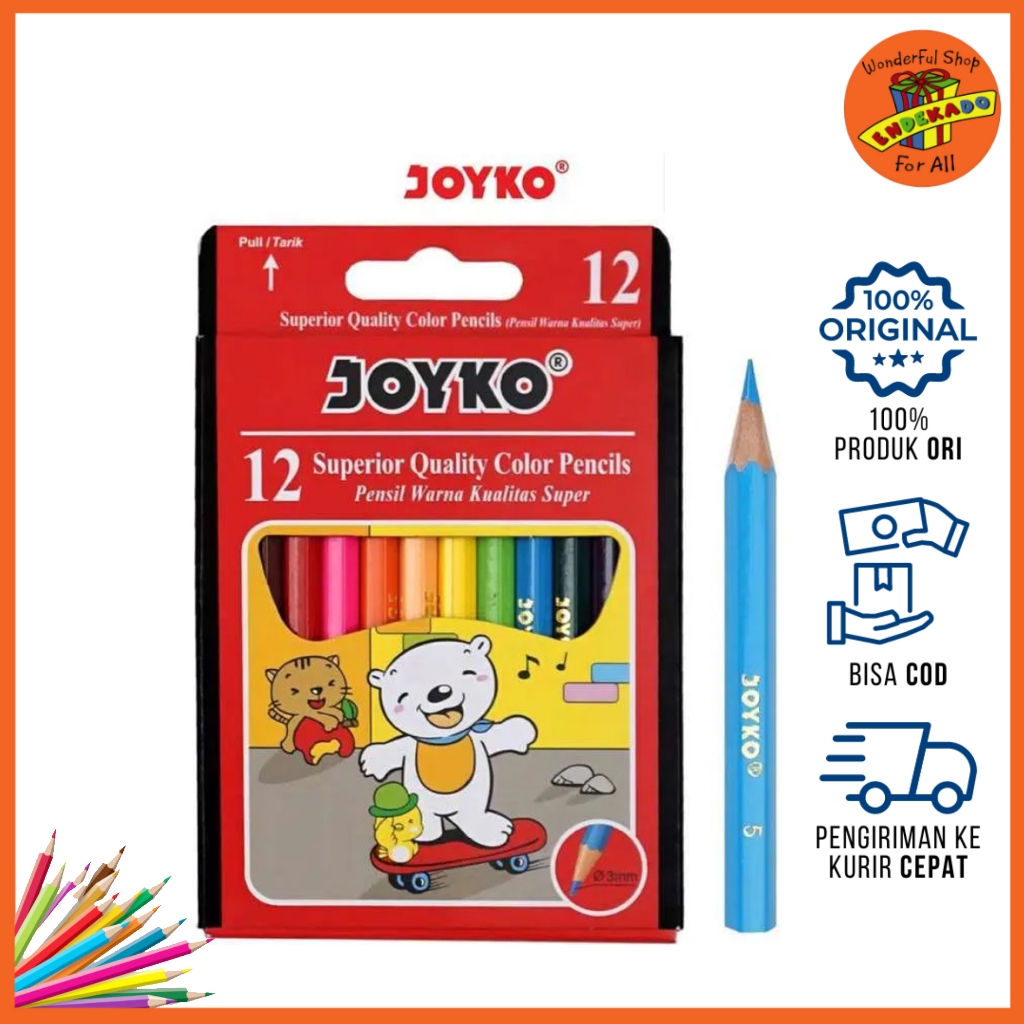 

Pensil Color Warna Pendek | @1Set=12Warna