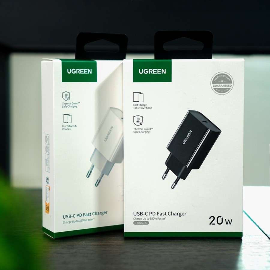 UGREEN KEPALA CHARGER 20W ADAPTOR CHARGER PORT TYPE C CHARGER UGREEN PORT C