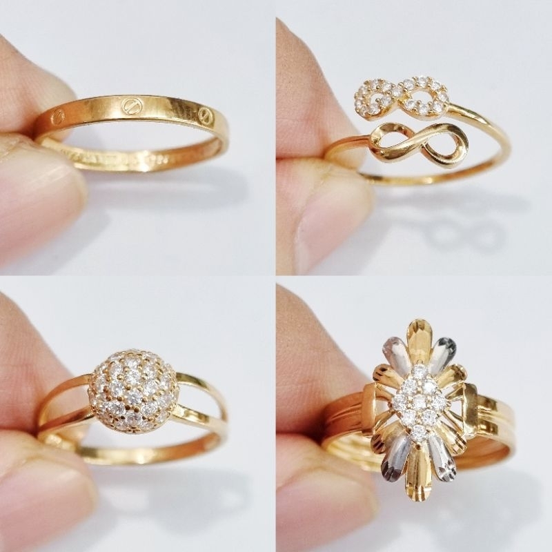 Cincin Emas Ukuran Ring Size 15 Kadar 30% 300 6K - B5