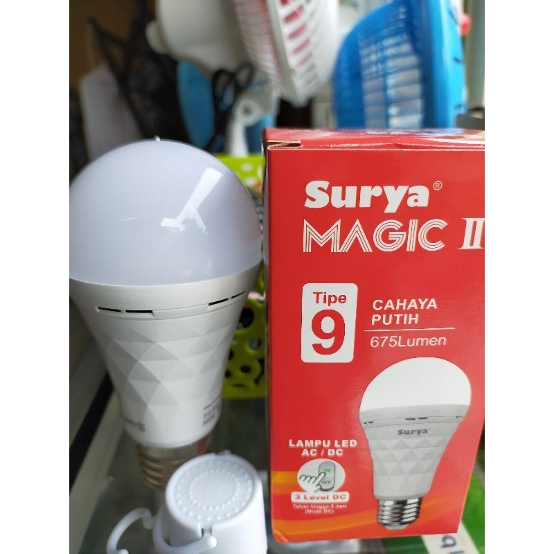 LAMPU LED EMERGENCY SURYA 9WATT/LAMPU AC DC SURYA 9 WATT