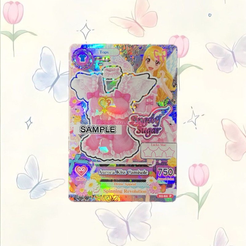 Aikatsu Sample Card Premium Angely Sugar Aurora Kiss Camisole