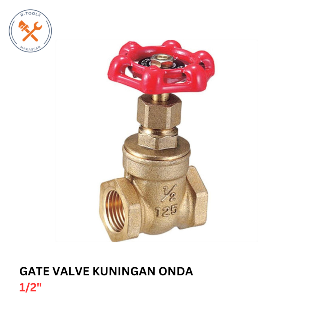 Stop Kran 1/2" Kuningan Onda/ FH 1/2" Kuningan Onda