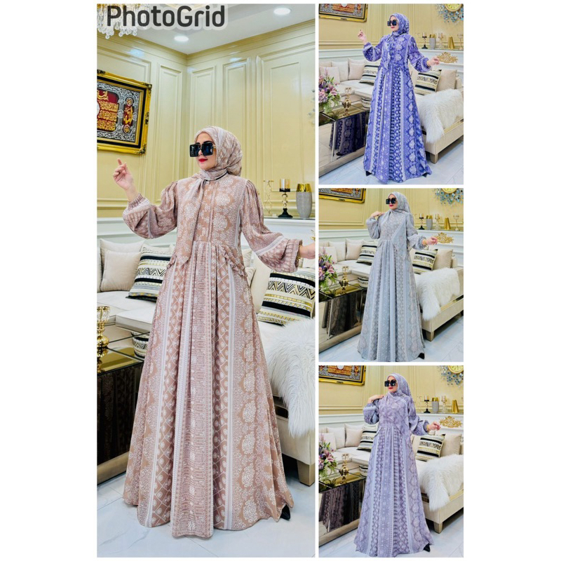 ZALINA DRESS,ZALINA DRESS ORIGINAL,GAMIS BRANDED ORIGINAL,DRESS MODEREN,DRESS KEKINIAN