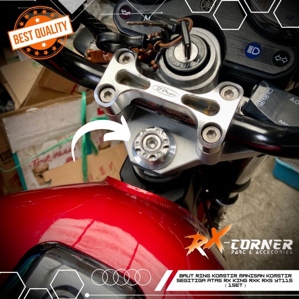 BAUT RING KOMSTIR MANISAN KOMSTIR SEGITIGA ATAS RX KING RXK RXS YT115 ( 1SET )