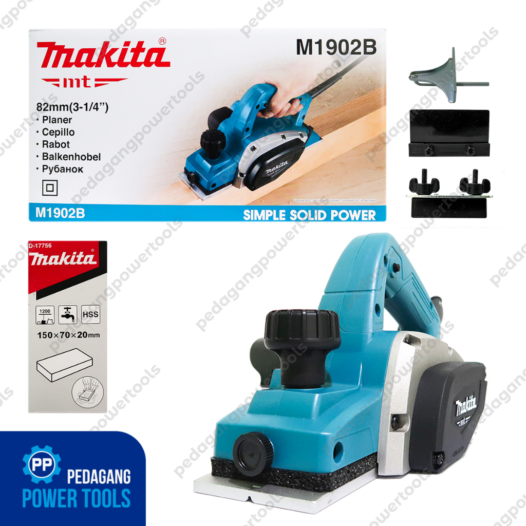 MAKITA M1902B Mesin Serut Kayu Listrik Ketam Pasah Sugu Wood Planner