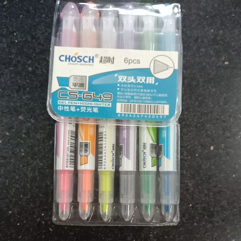 

Stabilo CHOSCH CS-G49 6 Warna+Bolpen warna