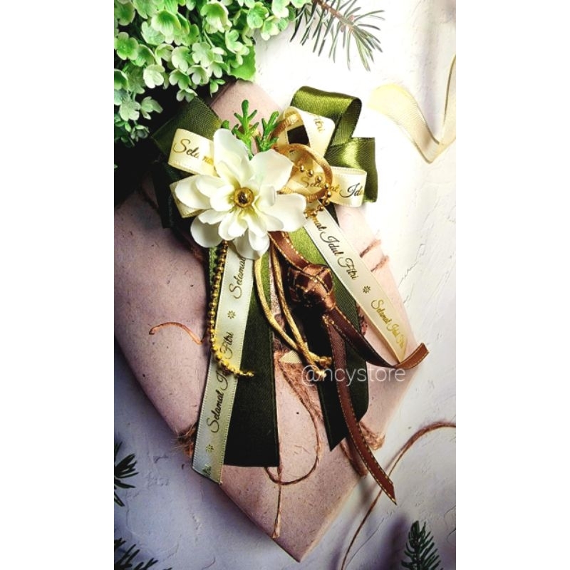 

Pita Hias Idul Fitri Bunga (Free Hang tag) Ready