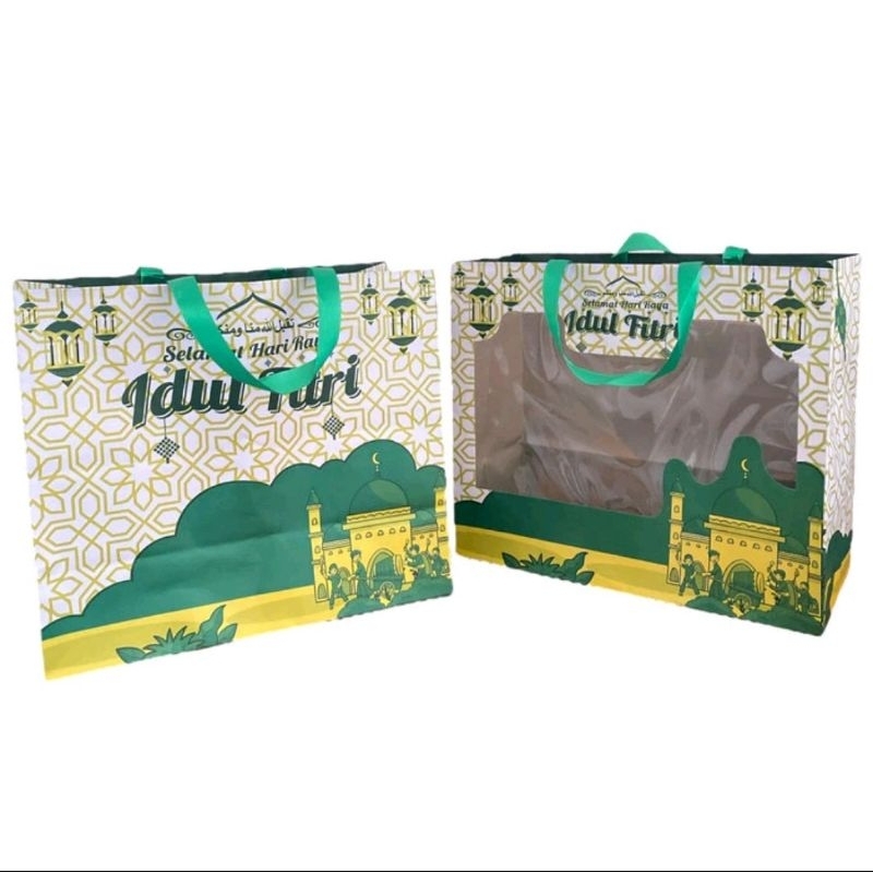 

PAPER BAG IDUL FITRI MIKA/ PAPER BAG LEBARAN/ EID MUBARAK/ PARCELL IDUL FITRI/ PAPER BAG MIKA