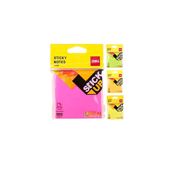 

DELI STICKY NOTE 654 NEON A02302