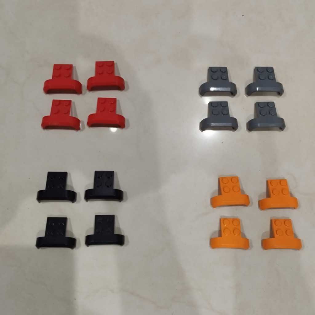 Lego Parts #28326. Mudguard 4 x 3 x 1. Set isi 4 ori original asli