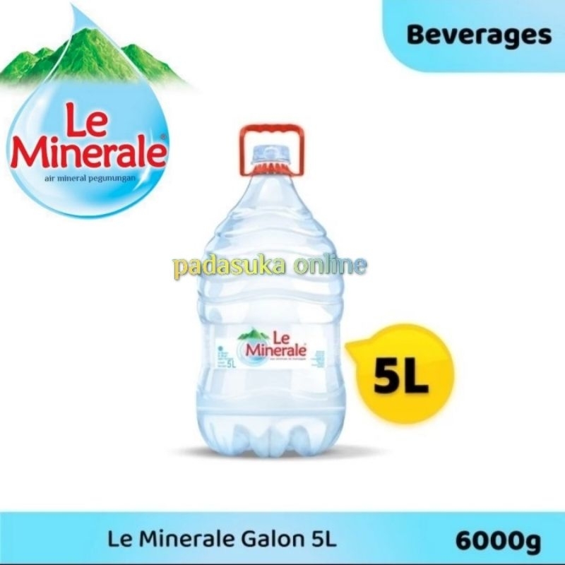 

GALON LE MINERALE 5 LITER / AIR MINERAL GALON 5 LITER / AIR MINUM