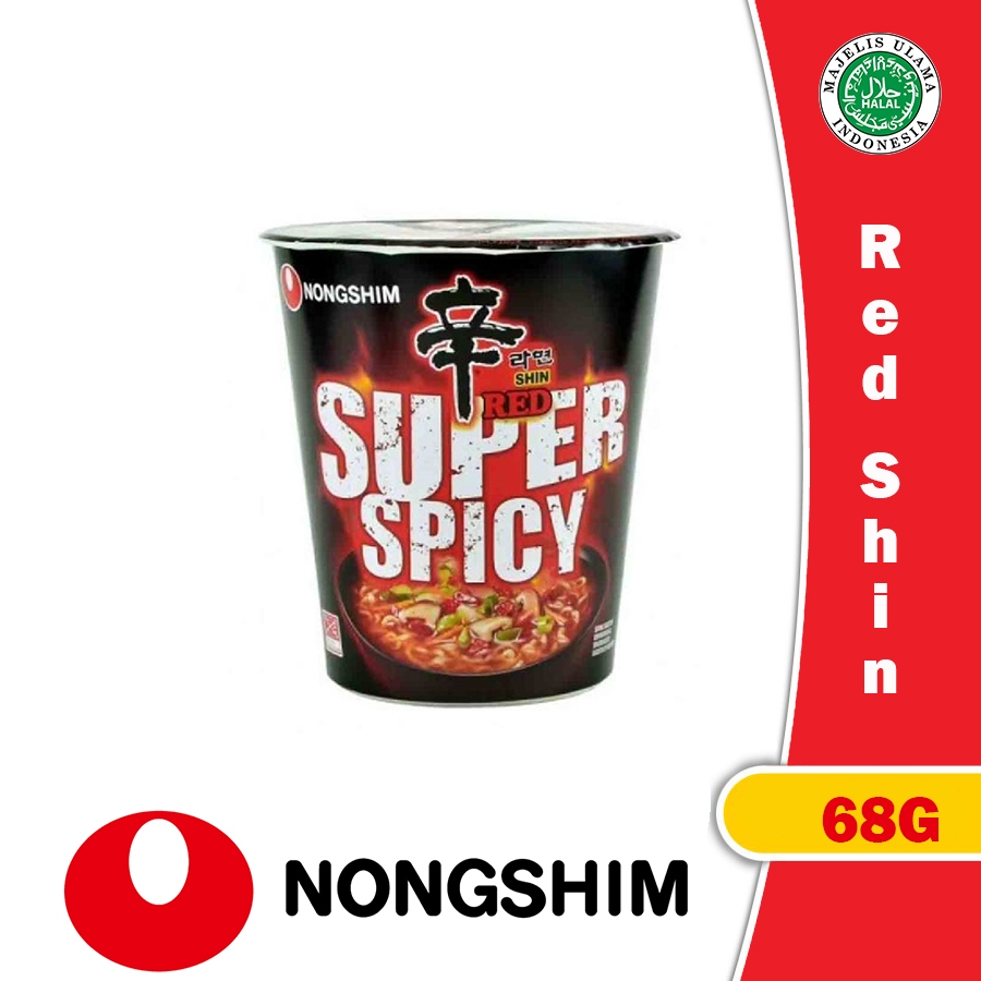 

Nongshim Shin Red Super Spicy Cup 68 Gr x 12 Pack