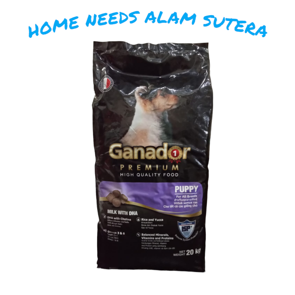 Dog food GANADOR puppy milk with DHA 20kg makanan anak anjing - INSTAN