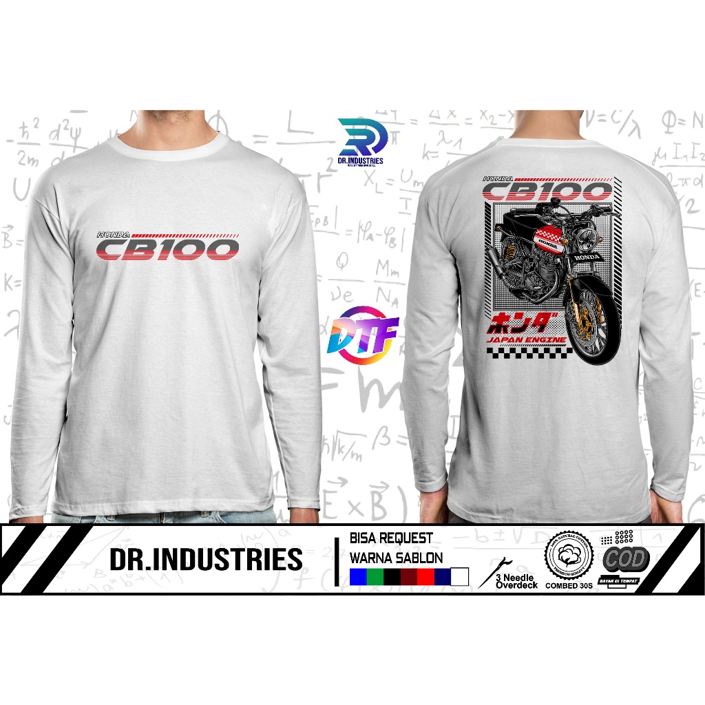 Kaos Lengan Panjang gl 100 kaos cb klasik kaos honda cb honda squad honda gank