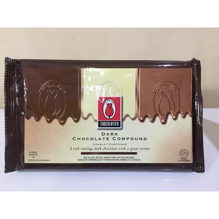 

DARK COKLAT COMPOUND TULIP DARK 1 KG / DCC TULIP DARK 1KG