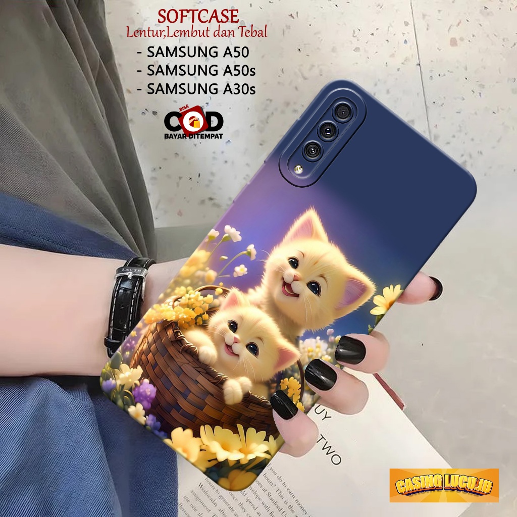 Case Hp Samsung A50 / A50s / A30s Terbaru Fashion Case Kucing Casing Samsung A50 / A50s / A30s Softc