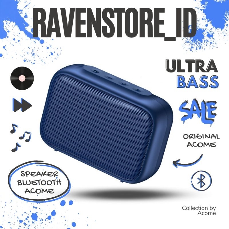 Speaker Bluetooth 5.0 portabel speaker ultra bass original ACOME