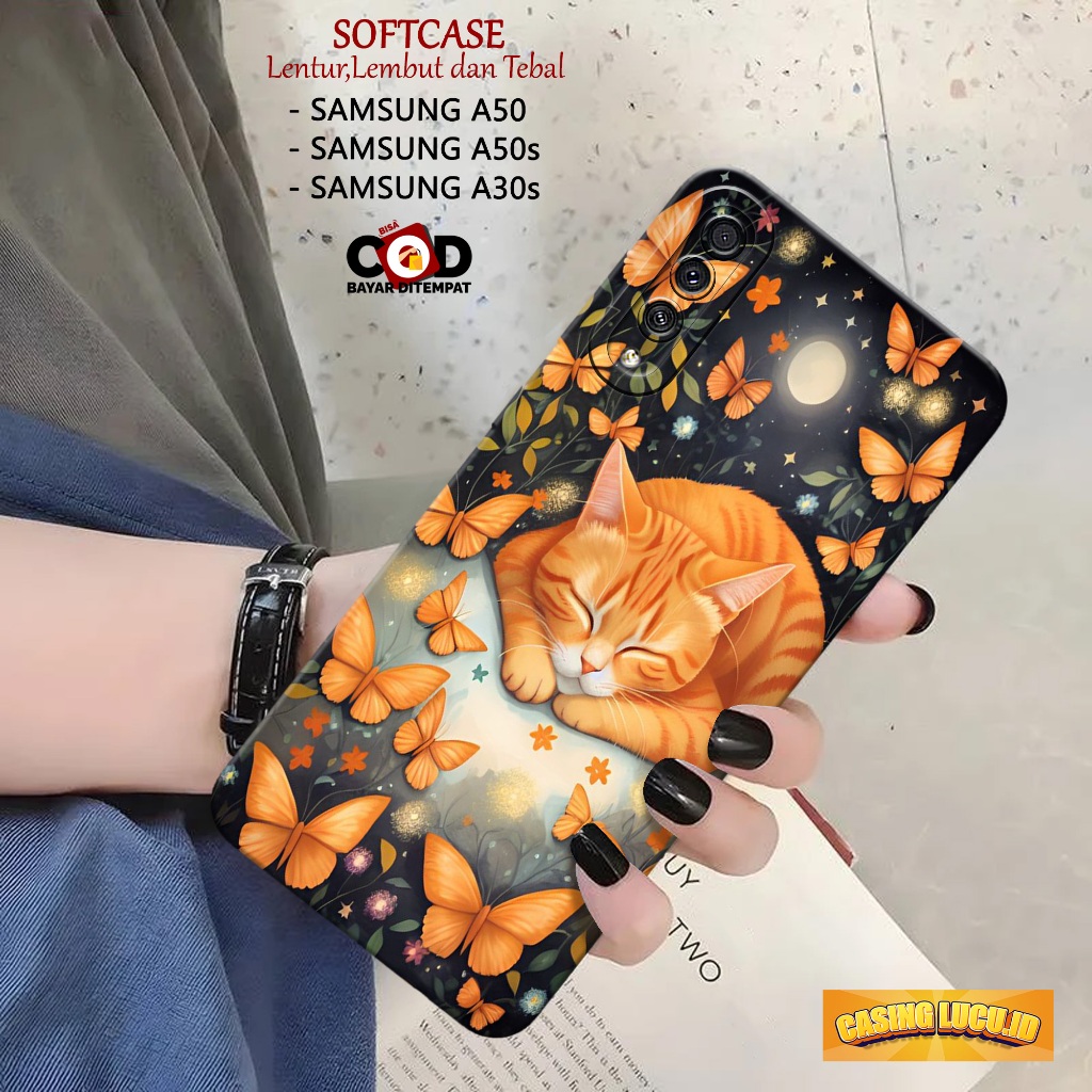 Case Hp Samsung A50 / A50s / A30s Terbaru Fashion Case Kucing Casing Samsung A50 / A50s / A30s Softc