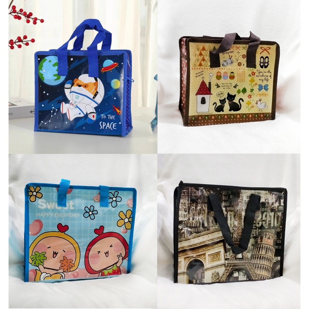 

Lunch Bag Souvenir Tas Ulang Tahun Anak Custom Desain Totebag Souvenir Ultah Anak Premium/dengan resleting