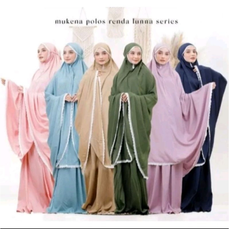 Mukena Katun Dewasa | Mukena Premium Jumbo Polos