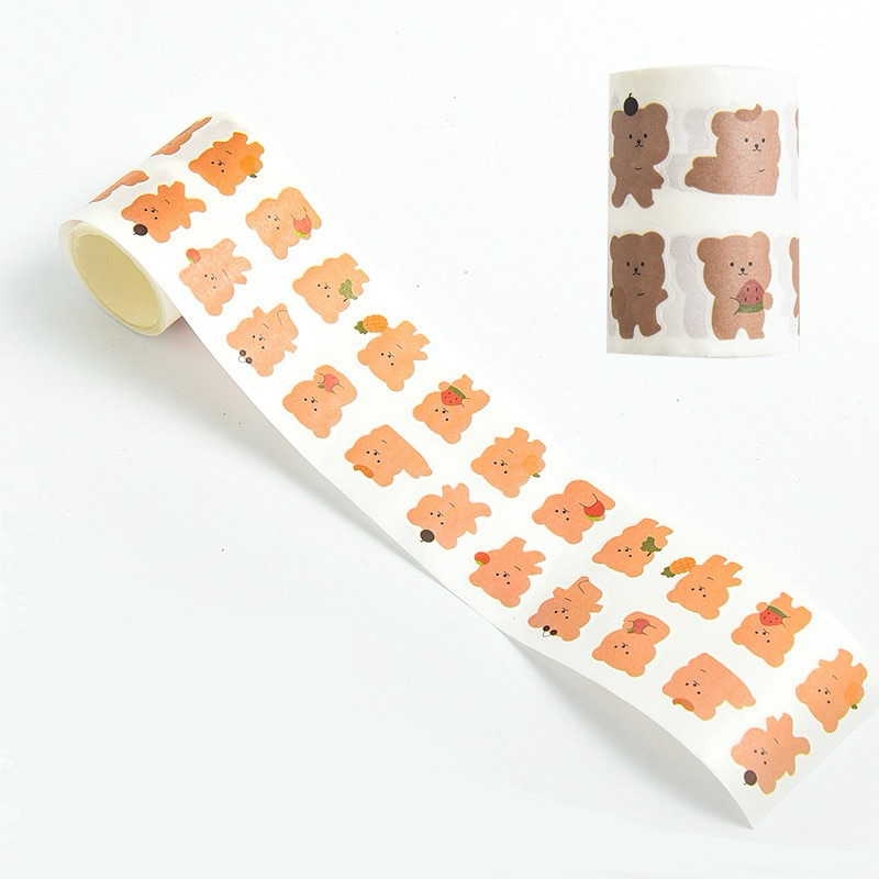 

Washi Sticker Roll Character Cute Bear (15 cm)