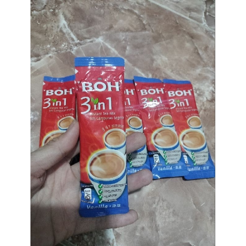 

BOH tea instan Malaysia Vanila 1sachet