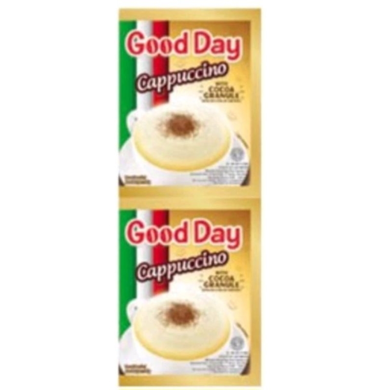 

Good day Cappuccino 1 Renceng isi 10 sachet