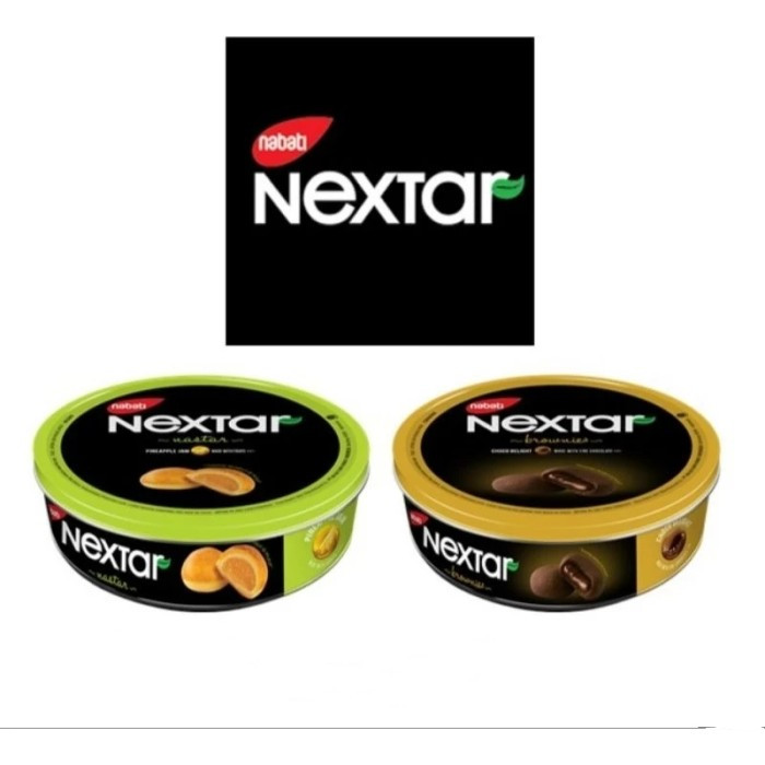 Nextar Nastar Kaleng Brownies Cho Tin - Pineapple Tin 171gr - Coklat/Nanas