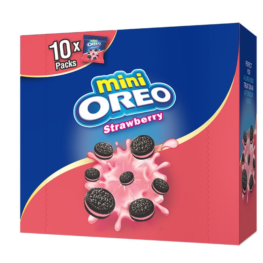 

Oreo Mini Biskuit Strawberry box 20,4gr x 10 pcs