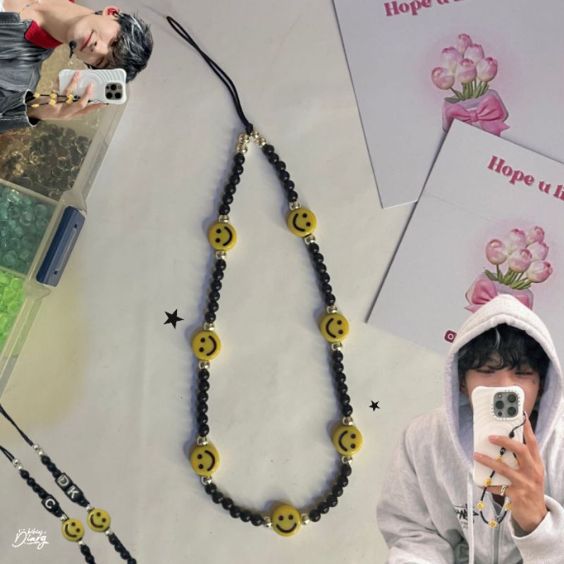 [New Stock] Phone Strap Inspired by Dokyeom (DK) | Seventeen Kpop Strap Phone Smiley