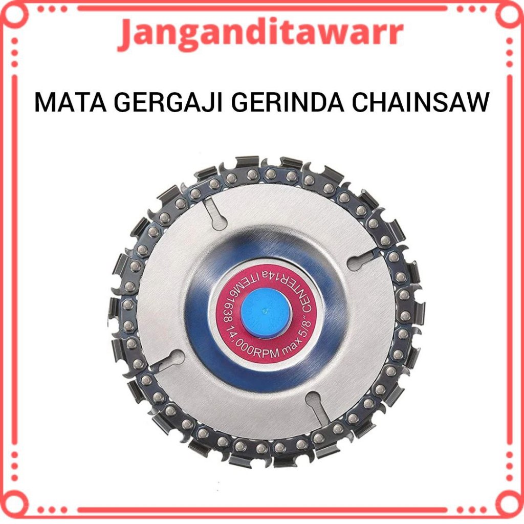 Mata Gerinda Gergaji Chainsaw 4 inch Mata Wood Carving Gerinda Chainsaw Mata Gergaji Potong Ukir
