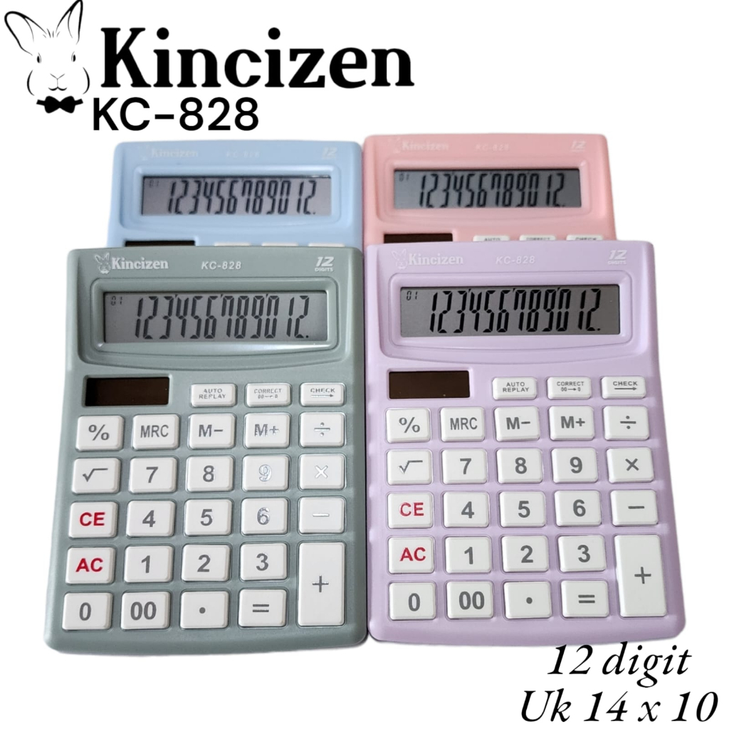 

kalkulator warna kantor office KC 828 Merk Kincizen kc-828 penggunaan umum high quality display logic 12 digit