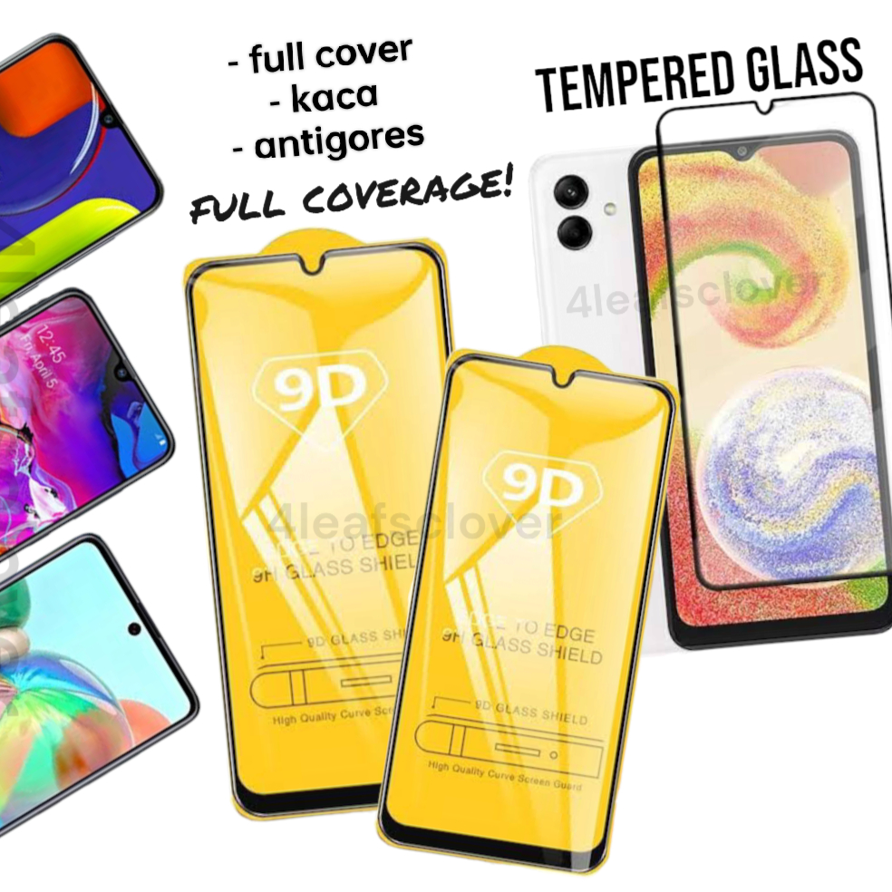 Tempered Kaca Full Cover Oppo F17 F17Pro F11 F11Pro F9 F9Pro F7 F7Youth F5 F5Youth Tempred Bening Temperd Clear Pelindung Layar Coverage Screen Protector Antigores Anti Gores List Hitam Black Line Slim Thin Pecah LCD No Glossy Glosi Glas 4G 5G Pro Youth