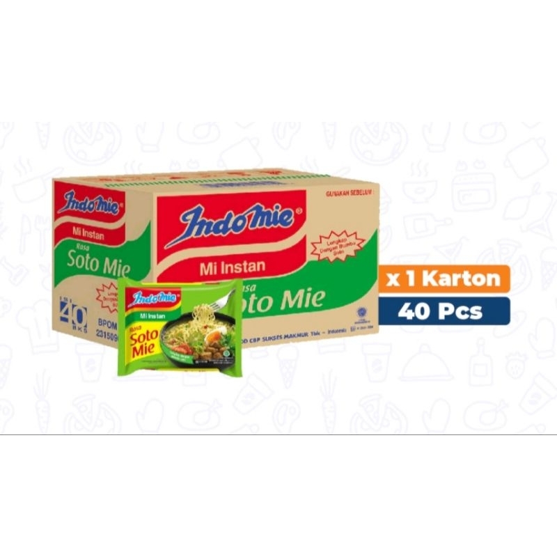 

1 Dus Isi 40 Pcs - Indomie Rasa Soto