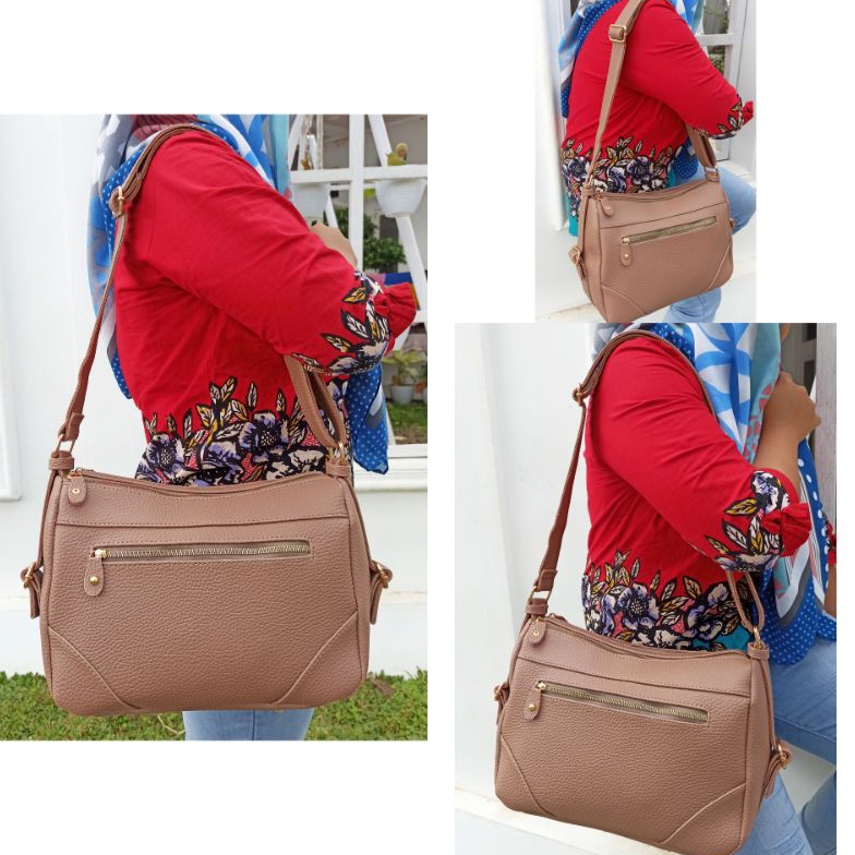 Bayar Di Tempat Tas Wanita Papirut Size L  Tas Papirut kulit jeruk tebal 33X24 bisa COD 63