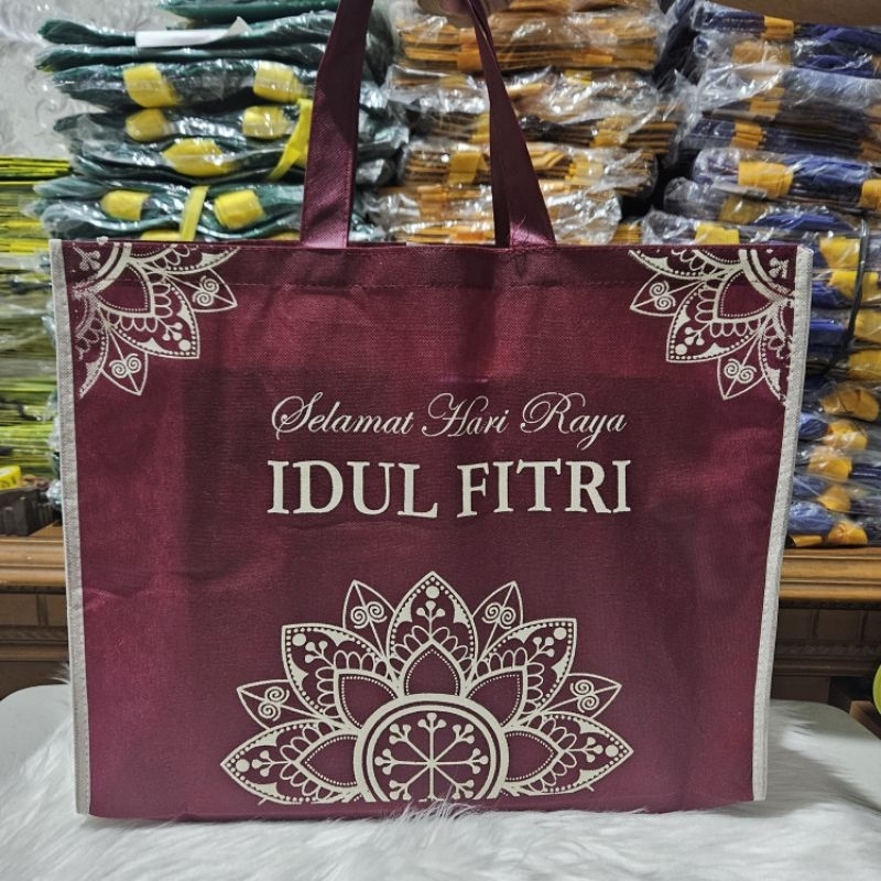 

Bellino - Goodie Bag Idul Fitri Ukuran Besar Muat Banyak Tas Souvenir Parcel Lebaran Premium Jumbo Perekat Full Jahit