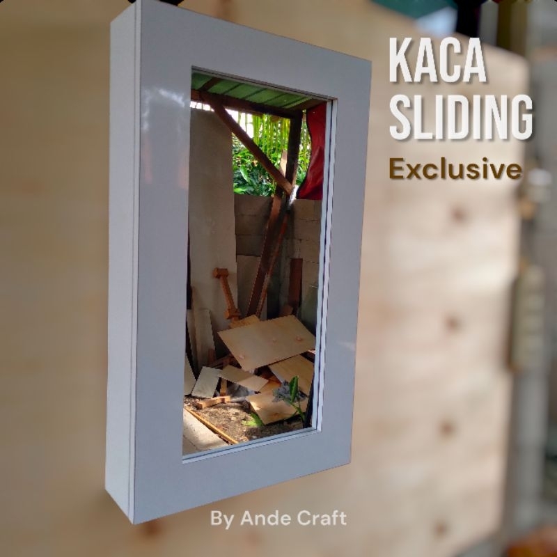 Rak Gantung | Kaca Cermin | Kaca Makeup | Lemari Cermin Geser | Exclusive