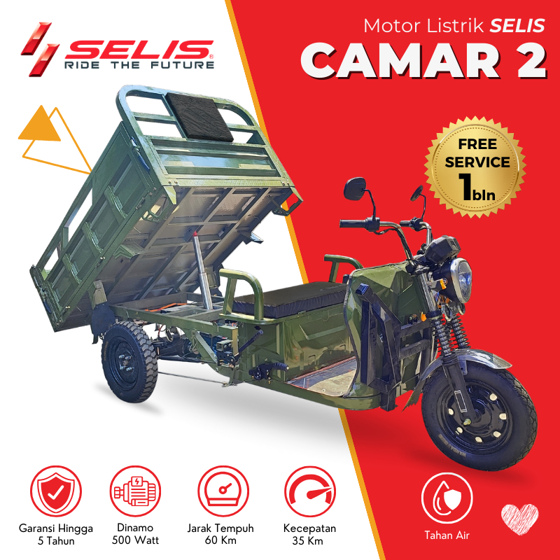 SELIS - Motor listrik Camar 2 Motor listrik Roda 3 Motor Gerobak Listrik Selis