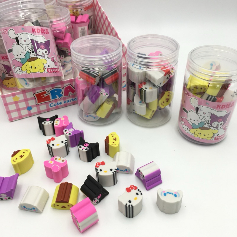 

PENGHAPUS PENSIL ISI 18pcs 1 BOTOL, HARGA PER 1 BOTOL MIX SANRIO