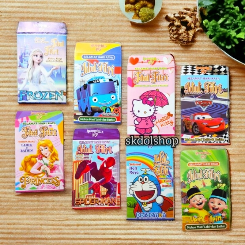 

Amplop lebaran Angpau lebaran kartun DF seri B Uk medium isi 100 lembar mix gambar