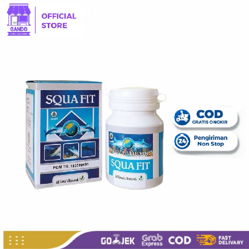 SQUAFIT Omega Squalene Minyak Hati Ikan Hiu 50 Kapsul Originaal